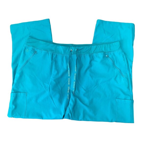 Med Couture Insight Women Turquiose Cargo Pockets Scrub Pant,SZ 3XL Drawstring. - Picture 3 of 11